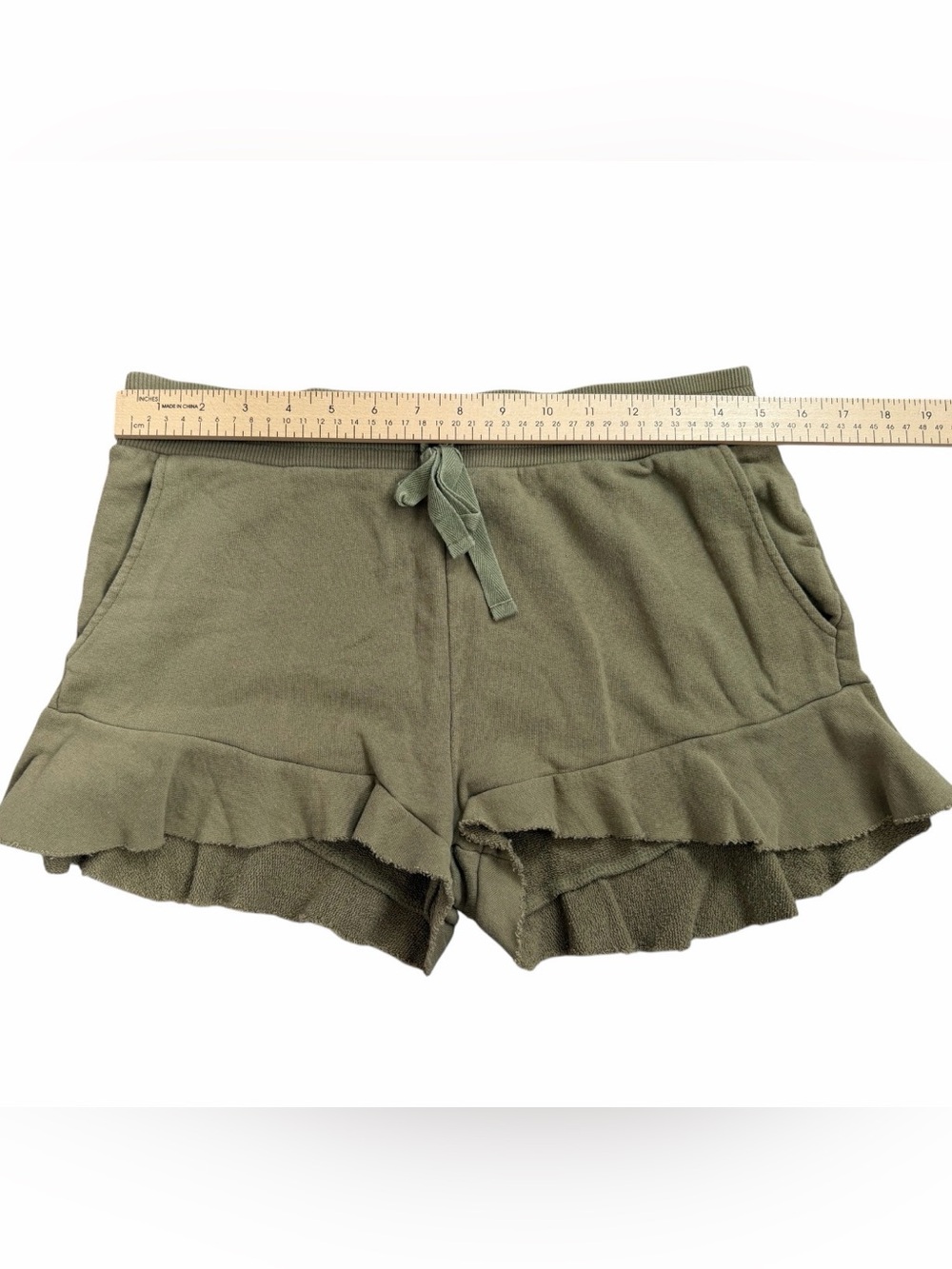 Nation LTD Ruffle-Hem Drawstring Shorts - Picture 3 of 7